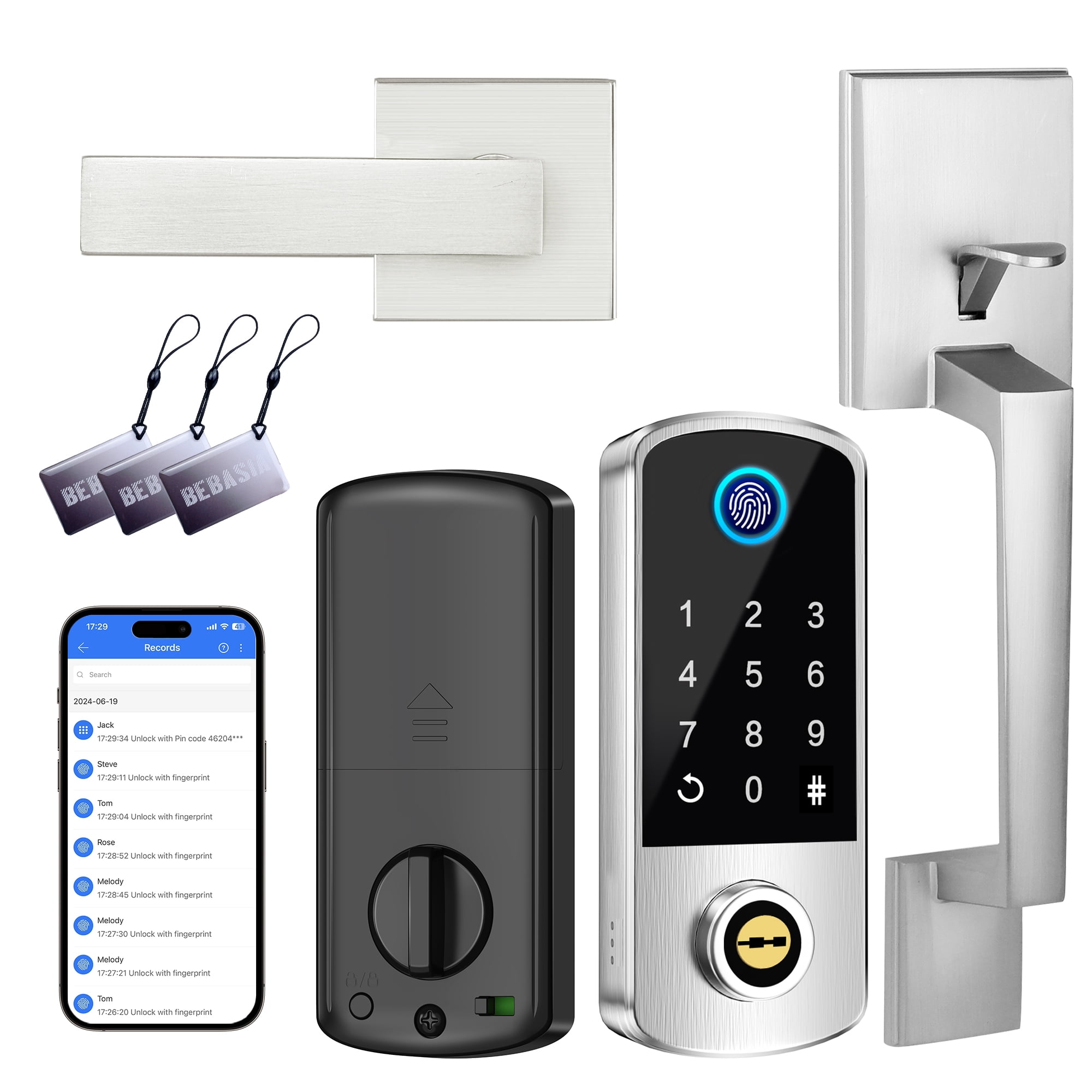 Atlas Satin Nickel Home Security Kit - Walmart.com