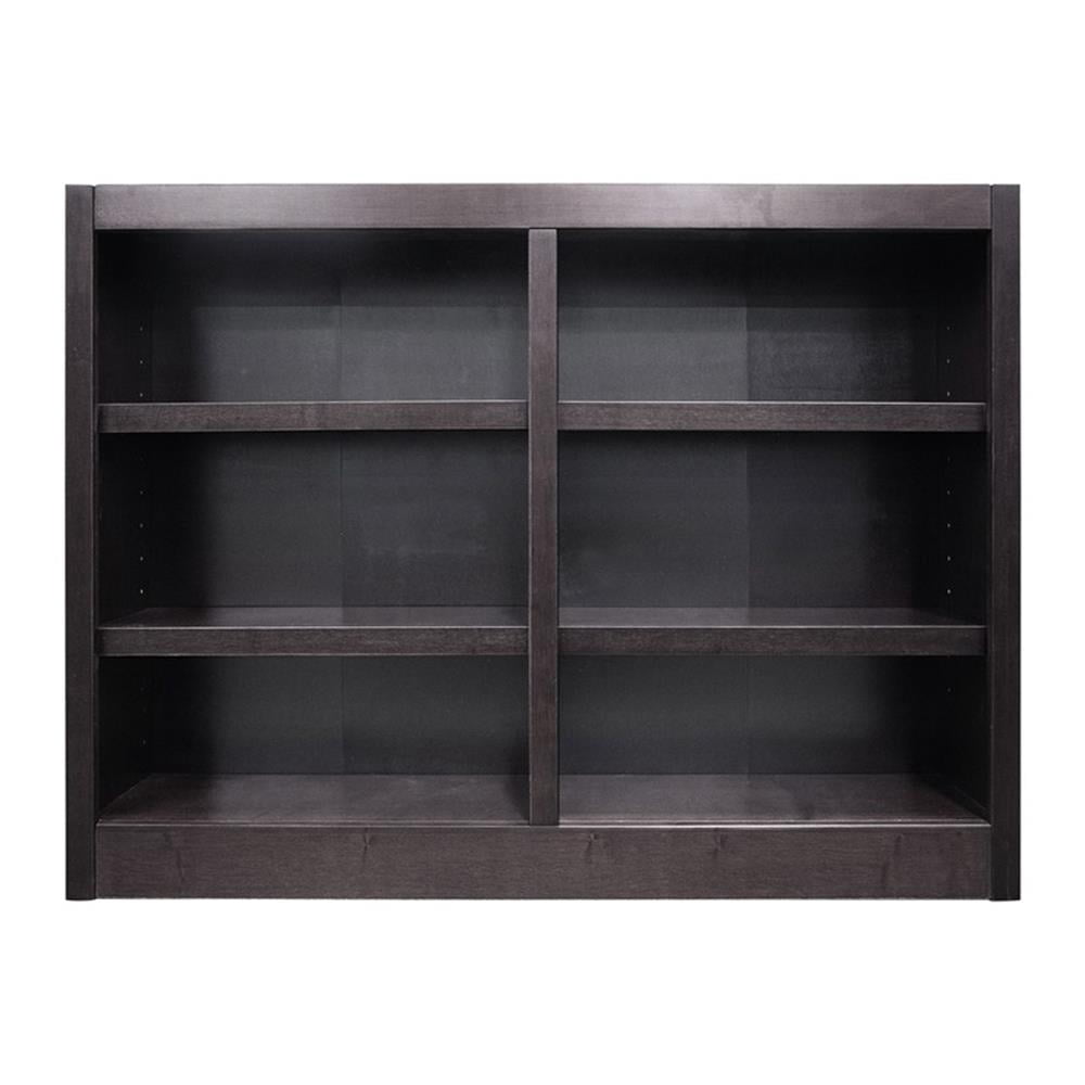 Maklaine Book Shelf - Wood Bookcase Furniture 48 x 36" - Espresso
