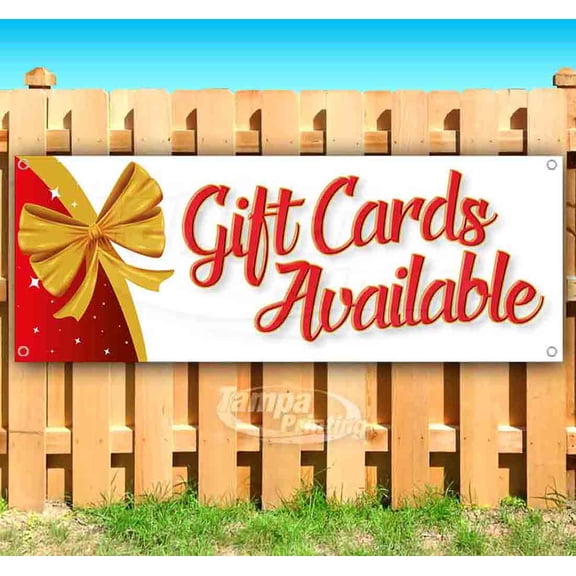 gift cards available Customizable 13 oz Banner Heavy-Duty Vinyl Single-Sided With Metal Grommets