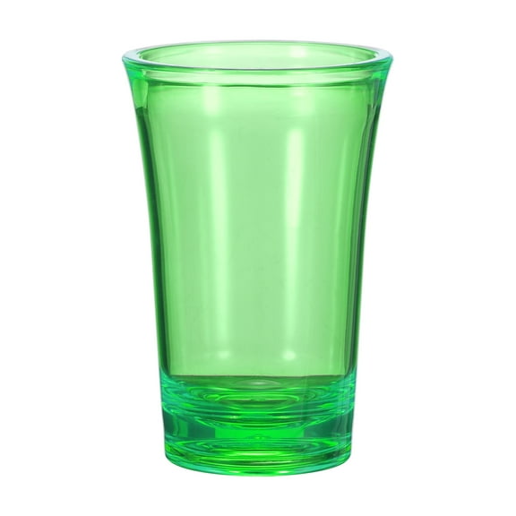 Uxcell Shot Glasses 1.2oz Polystyrene Shot Glasses Ombre Multicolored Shot Glasses Bulk for Cocktail Round Shot Glasses Spirits Liquors, Green