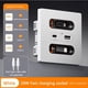 thumbnail image 2 of Enchufe Inteligente Universal con Cable de Carga, Carga Rápida de 20 W, Puerto USB C, Panel de Pared para PC, Carga de Teléfono Móvil Tipo C., 2 of 5