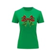 thumbnail image 2 of Playera Blusa Con Estampado De Moño Navideño Ropa Para Mujer Color Verde Talla Grande Marca Emil SaEs, 2 of 4