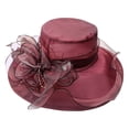 thumbnail image 6 of Kcolen Women Tea Party Hats Elegant Women's Wide Brim Floral Sun Hat for Beach Wedding Bridal Shower and Summer Dress Occasions, 6 of 6