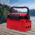 thumbnail image 1 of Caja de aparejos de pesca de doble capa Caja de herramientas de señuelo grueso Suministros de pesca con caña (Rojo) Ndcxsfigh Para Estrenar, 1 of 9