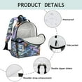 thumbnail image 3 of Spacecraft School Backpack Adjustable Padded Straps Chest Strap Water-Resistant Bookbag For Elementary Students, 3 of 3