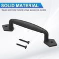thumbnail image 3 of Tirador de puerta de granero Uxcell, tiradores de puerta de 8 pulgadas para hardware de puerta de garaje, cobertizos, muebles, negro, 3 of 6