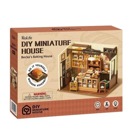 ROBOTIME　夕方のパン屋【DG161】Rolife　DIYミニチュアハウス（組立キット）（日本正規品）