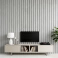 thumbnail image 4 of Peel and Stick PVC Slat Wall Panel 118"x15.75" Self-Adhesive Faux Wood Grain Wallpaper Panel 3D Printed Wall Panels for Walls & Ceilings, 4 of 7