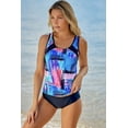 thumbnail image 5 of Abstract Print Casual U Neck Tankini Swimsuit Bikini, 5 of 56