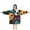 Halloween Colorful Spooky-1, variant on Halloween Colorful Spooky Elements Blanket Hoodies for Kids 6-13YR Oversize Wearable Blanket Hoodies for Boys Girls Teens