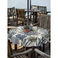 thumbnail image 2 of Outdoor Tablecloth with Umbrella Hole for Patio/Picnic/Party/Camping, Blue Coral Coastal Waterproof Table Cloth Round Cover Washable, Summer Beach Nautical Ocean (Dia 60"), 2 of 9