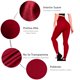 thumbnail image 5 of Leggings Termico Mujer, Vino, Cintura Alta, Unitalla, Afelpaddo, Pantalones de Yoga, Estirable, Pilates, Gimnasio, Atletismo Dahirim Store BBP, 5 of 5