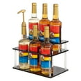 thumbnail image 5 of RUISINERY 2 Tiers Black Acrylic Coffee Rack Organiser Holds 6 Bottles For Kitchen Countertop Condiments Storage Stand, 5 of 8
