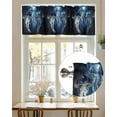 thumbnail image 7 of Blue Jellyfish Valances for Windows Ocean Dreamy Coastal Nautical Valance Rod Pocket Light Filtering Short Window Treatments Curtains for Kitchen Bathroom Living Room Bedroom, 1 Panel, 42 x 12 Inch, 7 of 7