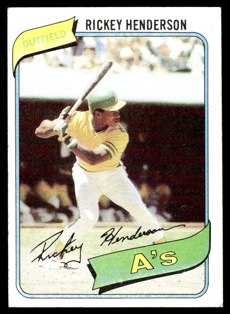 その他 Rickey Henderson RC 1980 Topps #482 RC Amazon.com: 1980 Topps #482 Rickey Henderson RC - Oakland