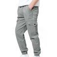 thumbnail image 2 of LIJCC Kids Boys Cargo Pants Elastic Waist Pull On Trousers Casual Baggy Youth Quick Dry Hiking Lightweight Joggers Sweatpants Outdoor Teen Sports Clothes, 2 of 8