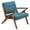 Blue/Pecan, variant on Gracie Mills Preston Chic Retreat Modern Lounge Collection - GRACE-5386