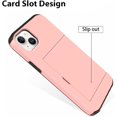 thumbnail image 2 of for iPhone 13 Pro Max Case with Card Holder Slot, [Heavy Duty  Grade Protection] [Dual Layers Shockproof] [Hidden Wallet] for Men & Women Pink, 2 of 12