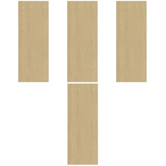 Raindrops 4pcs Peel and Stick Floor Planks Decorative Floor Sticker Wood Grain Floor Tile Decal