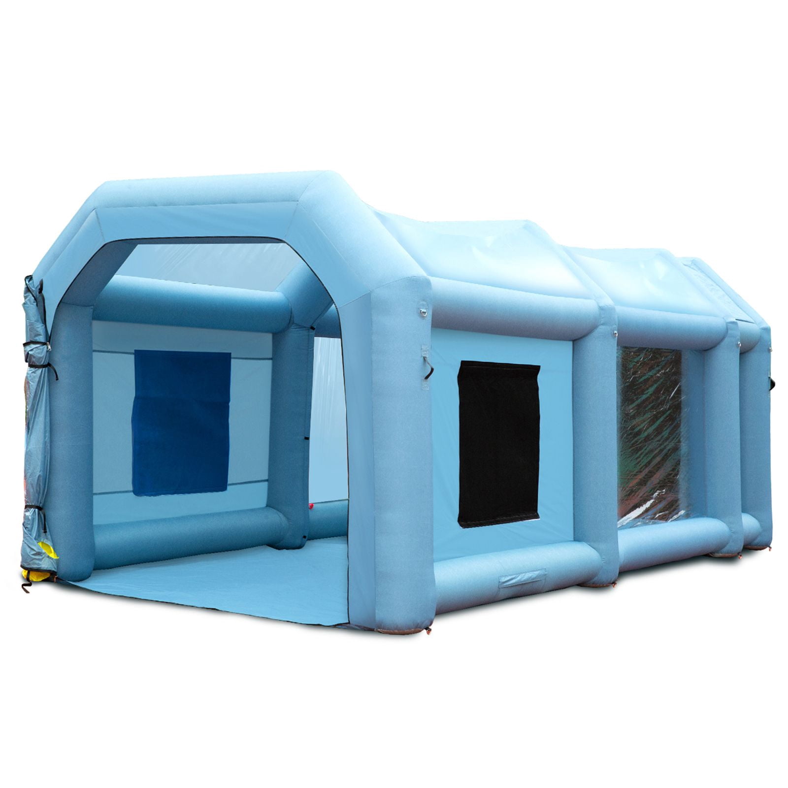 "Inflatable Paint Booth 20x10x8ft, Portable Spray Booth Tent with 480W+750W Blowers, Air Filter System for Car, Motorcycle, Garage, Workshop – Durable & Easy Setup"