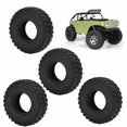 thumbnail image 4 of Pneus de Micro Crawler, 4Pcs Forte Amorti Pneu de Roue en Caoutchouc Souple Meilleure Adhérence Haute Résistance à l'Usure pour 1/24 pour pour SCX24 Axial Type A, Type B, 4 of 7