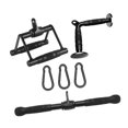 thumbnail image 3 of S SERENABLE LAT Pulldown Bar Cable Attachment Sturdy Heavy Duty Straight Bar Handle for Cable Pulley System Machine Home Fitness Exercise Style A, 3 of 9