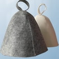 thumbnail image 3 of Moyic Gorro de baño para mujer, fieltro, absorbente de agua, colgante para salón de casa, viaje, baño, Sauna seco, sombrero, Protector de cabeza Toallas y Paños Gris Moyic HA071337-02, 3 of 6