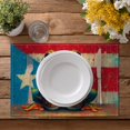 thumbnail image 2 of Placemats Set of 4 12x18 inch Drummer Frog Artwork Table Mats for Dining Linen Placemats Farmhouse Kitchen Decorations Desk Mat for Outdoor Home Party Kitchen Seasonal, 2 of 6