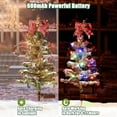thumbnail image 3 of Solar Powered Outdoor Christmas Tree Lights Energy Efficient Holiday Decorations Auto On/Off Design Star Light Projector Indoor Realistic Sunset Lamp Controlled Solar Lights Sprinkler for Kids Play, 3 of 3