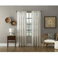 thumbnail image 7 of Archaeo Jigsaw Embroidery Linen Blend Curtain, 50"x84", Gray/Linen, 7 of 7