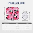 thumbnail image 3 of Naloa Panda Heart Valentine Pink 2 Piece Foldable Car Sun Shades, Car Windshield Sunshade, Front Window Sunshade for Car, Truck, SUV - Small, 3 of 7