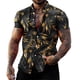thumbnail image 1 of Camisas Para Hombre Manga Larga Nueva camisa informal para hombre, camisa de moda de calle, camisa de manga corta para la playa (Black, XXL), 1 of 5