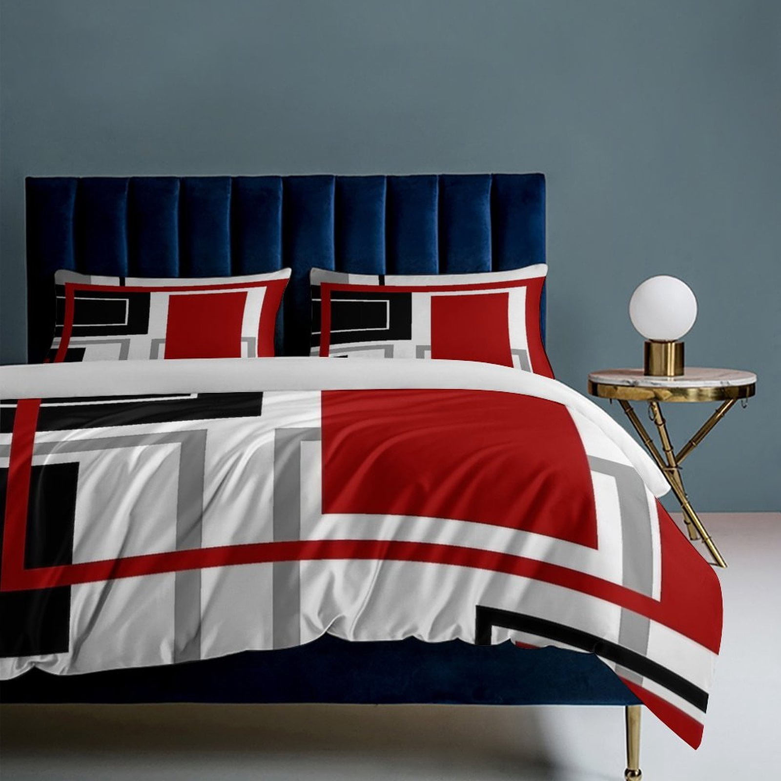 Abstract Geometric Color 3D Set Duvet Cover Quilt Cover Theme for Twin Size