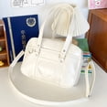 thumbnail image 3 of Bolso de mano Kawaii Likrtyny Bolso de Escuela Japonesa de PU con correa ajustable, 3 of 9