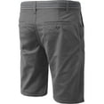 thumbnail image 3 of Ma Croix Mens Twill Chino Shorts with Belt Casual Roll Up Flat Front Classic Fit Pants, 3 of 5