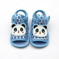 thumbnail image 4 of Newborn Baby Boy Girl Summer Cartoon Sandals Soft Sole Outdoor First Walker Shoes Black M, 4 of 5