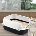 thumbnail image 6 of Cat Anti Splashing High Side Sifting for Kitty Rabbit Black, 6 of 8