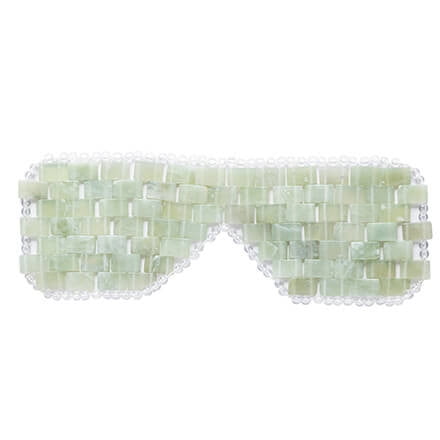 Jade Stone Eye Mask - Relaxation, Sinus Congestion Relief, Headache Relief - Anti Aging, Fine Lines, Wrinkles, Puffiness, Soothing