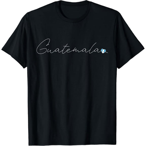 Guatemala Simple Love Guatemalan Flag Heart on Guatemala T-Shirt