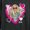 thumbnail image 3 of Barbie - Sketchy Hearts Barbie - Women's Lightweight French Terry Long Sleeve Shirt, 3 of 5