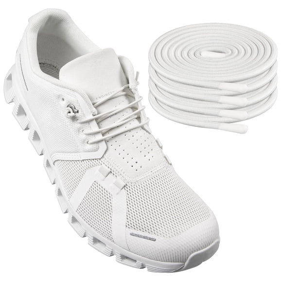 Cordones elásticos Endoto para ON Cloud 5, sin corbatas, color blanco, 26 cm