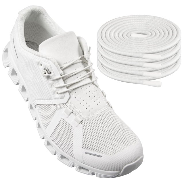 Cordones elásticos Endoto para ON Cloud 5, sin corbatas, color blanco, 26 cm