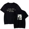 thumbnail image 2 of Daniel Caesar LOOK WHAT THEY DID TO ME T-Shirts Merch Women Clothes Trend Casual Short Sleeve Top, 2 of 4