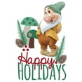thumbnail image 2 of Men's Snow White and the Seven Dwarfs Snow White and the Seven Dwarfs Happy Bashful Holidays  Graphic Tee White 3X Large, 2 of 5