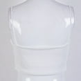 thumbnail image 4 of FOCUSNORM Women Sling Top Solid Color Crop Low Chest Sexy Bodycon Top Clothes, 4 of 5