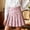 Red, variant on Skirts for Women Skirt Fashionable Korean Style Striped Pattern High Waist A Line Half Length Women’s Skirt for Daily and Pink XS