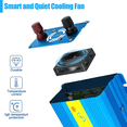 thumbnail image 4 of CHUANK 1000 Watts 2000 Watts Pure Sine Wave Power Inverter DC 12V to AC 110V 120V Car Converter Charger Adapter USB, 4 of 8