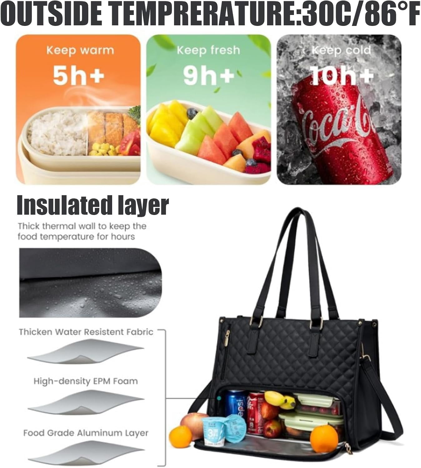 Packuum Tote Bag, Packuum 3 in 1 Tote Bag Backpack, Lunch Compartment, Capacity Computer Handbag with Purse