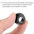 thumbnail image 4 of 10Pcs T Shape Rubber Grommet Mount Dia 16.5mm ID 10mm H 13mm Black Seal Protection Cable Grommets Cable Pipe, 4 of 5