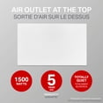 thumbnail image 3 of Stelpro White Mirage Convector Heater - 1500W, 240 Volts - Built-In Digital Thermostat, 3 of 11